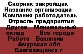 Скорняк-закройщик › Название организации ­ Компания-работодатель › Отрасль предприятия ­ Другое › Минимальный оклад ­ 1 - Все города Работа » Вакансии   . Амурская обл.,Благовещенск г.